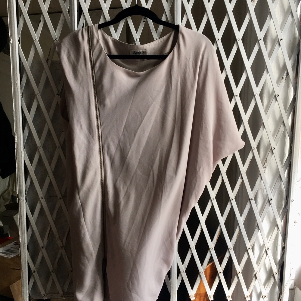 Acne 2010 drapey mini dress with zipper